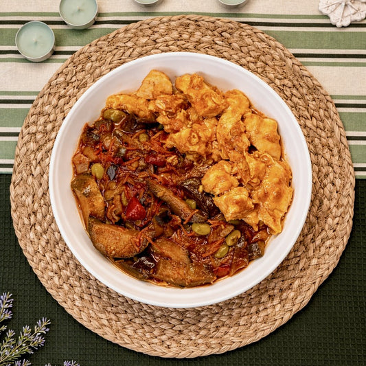 Korean Chicken and Assorted Vegetables