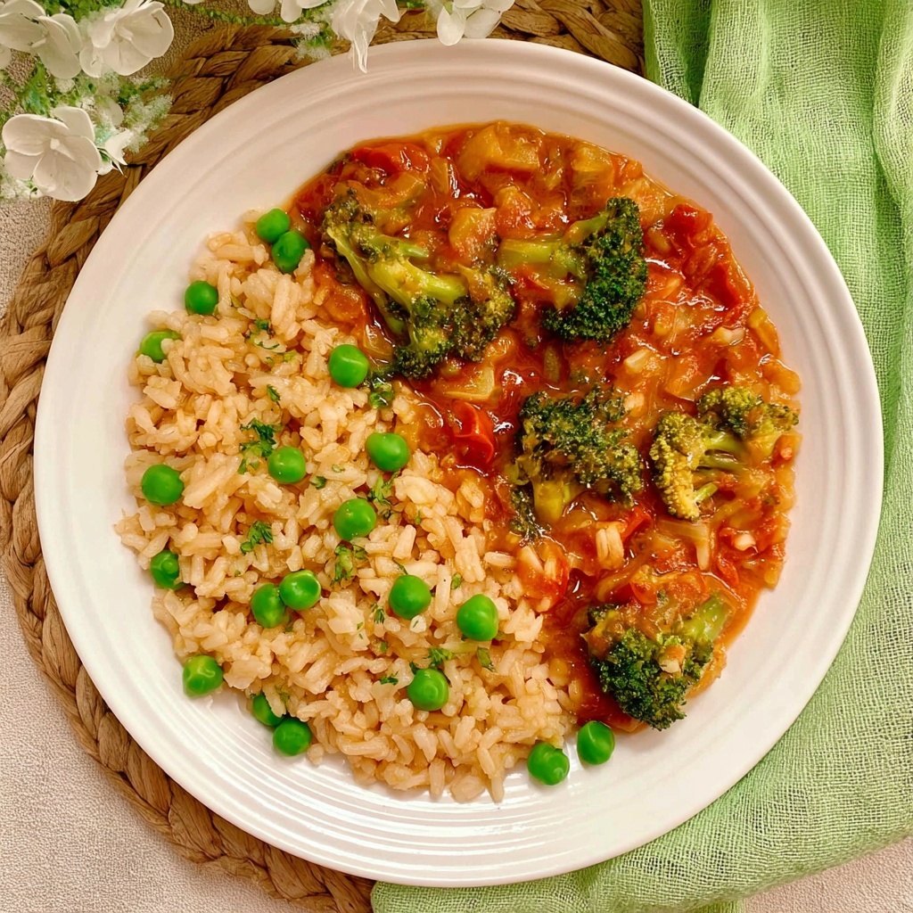 Sweet and Sour Chicken with Fried Rice and Peas