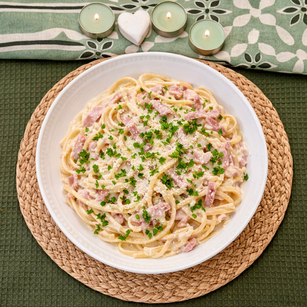 Creamy Bacon Carbonara Pasta