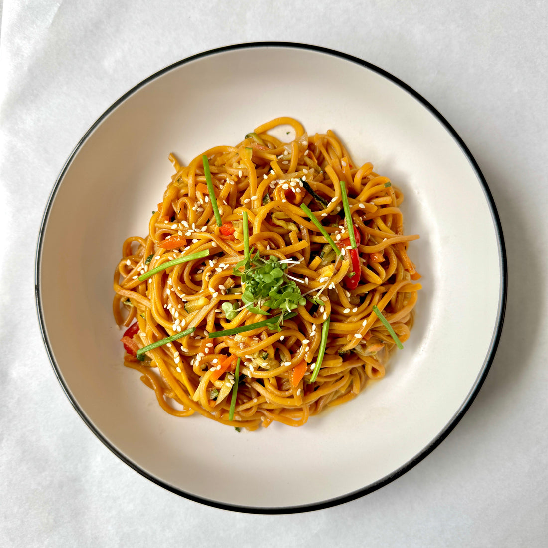 STIR FRIED NOODLES WITH VEGETABLES