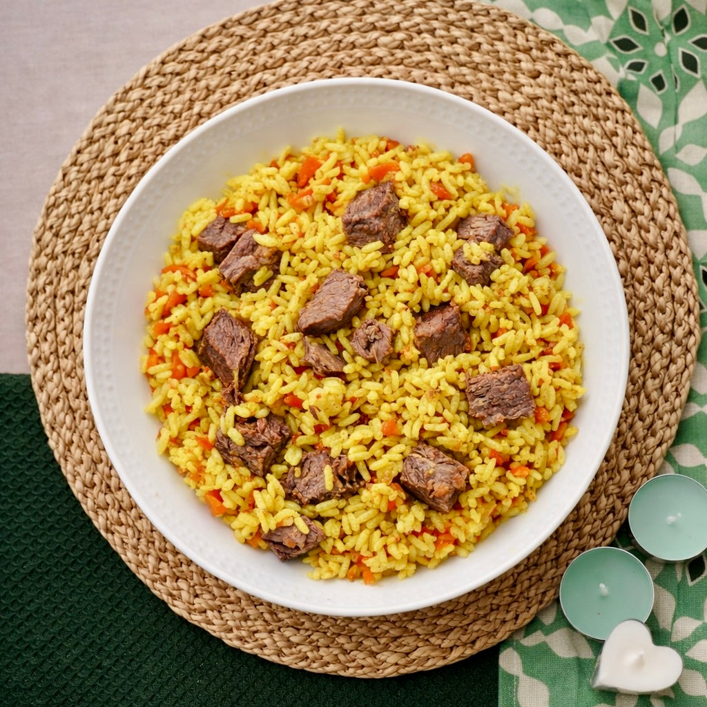 Uzbek Pilau Rice with Beef