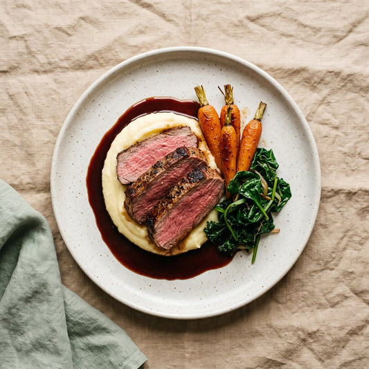 Sous Vide Featherblade Beef with Creamy Mash