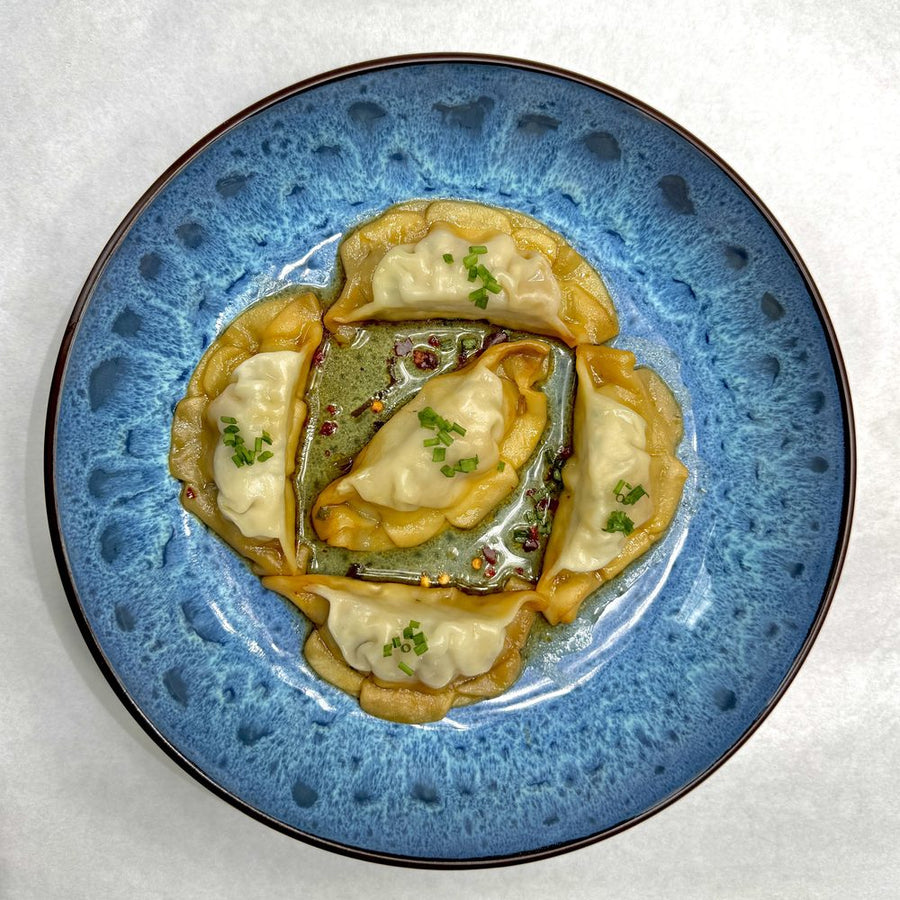 Nova Chef chicken gyoza, finished in the air fryer